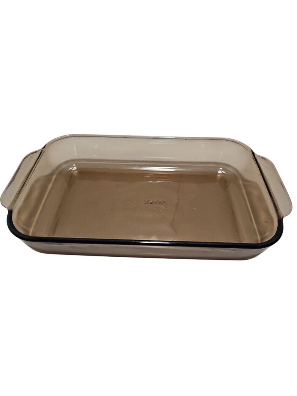 Pyrex 232R Visions Amber Brown Rectangle Baking Pan 2qt/Lt Corning 11x7x1.5" - Picture 4 of 7